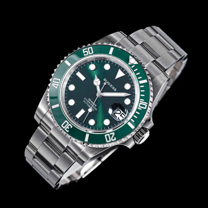 Sugess Men of Watch Automatic Mechanical ST2130 Movement Wristwatches 200M Water Resistant Sapphire Crystal Adjust Clasp S421