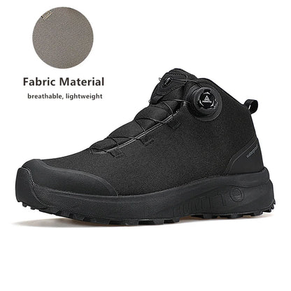 Zapatos de cuero HUMTTO para hombre, calzado deportivo de invierno para camping y actividades al aire libre, botas de trekking transpirables, zapatillas de senderismo antideslizantes para hombre
