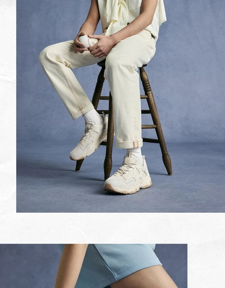 Xtep casual shoes 2025 spring and summer lightweight sports shoes with thick sole, fashionable street style sneakers 875319320004