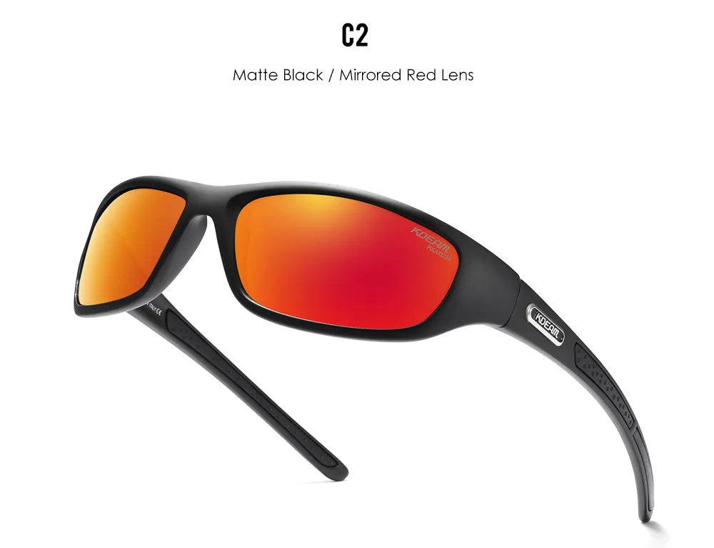 KDEAM Polarized Men's Sunglasses New Goggles Colorful Driving Glasses TR90 Hiking Camping Fishing Outdoor Cycling Gafas De Sol