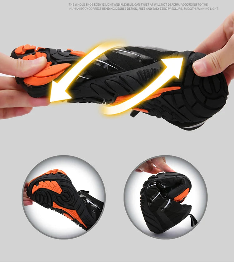 Men's Cross-Trainer | Barefoot & Minimalist Shoe | Zero Drop Sole | Wide Toe Box Aqua Shoes Five-Finger Swimming Shoes
