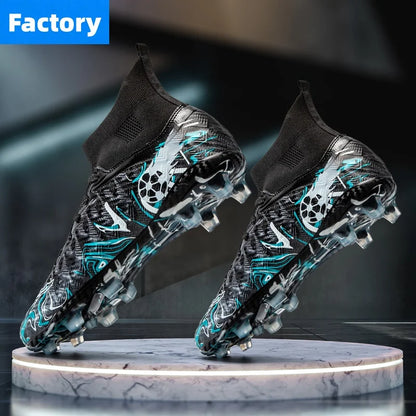 Men Professional Football Shoes Society Cleats Soccer Shoes Original Indoor Football Field Boots Grass Training TF/FG Sneakers