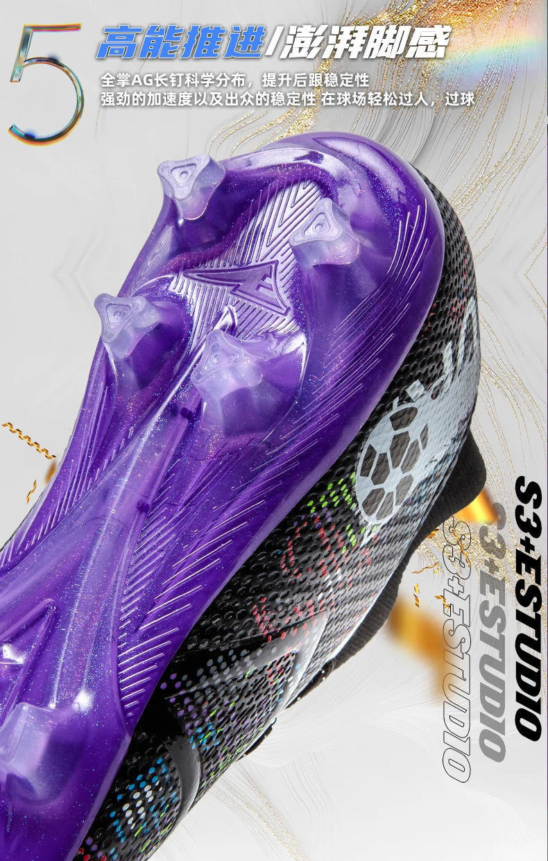Scarpe da calcio professionali da uomo, scarpe da calcetto con tacchetti, sneakers da calcio ultraleggere per allenamento e sport all’aperto