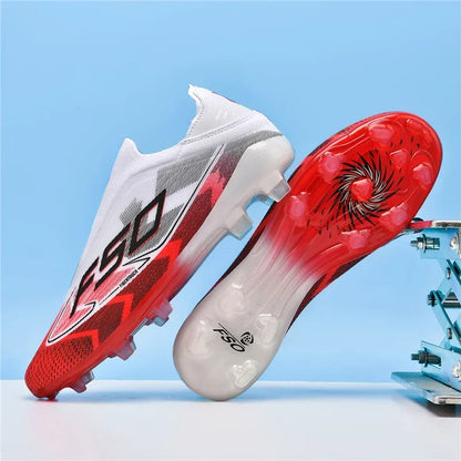 Nouvelles chaussures de football pour hommes, chaussures de sport, chaussures de football de haute qualité, ultralégères, chaussures de futsal, haute tige, respirantes, antidérapantes, pour match en extérieur