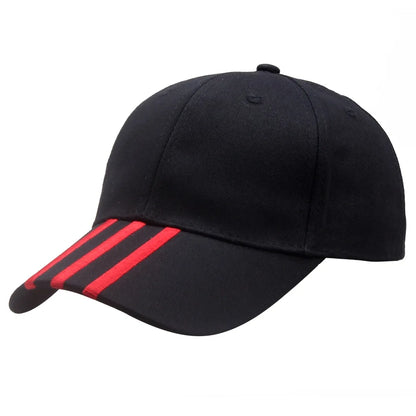 Baseballkasketter til mænd Casual bomuldsbroderede stribede snapback-hiphop-kasketter til kvinder Udendørs sportskasketter til mænd Gorras
