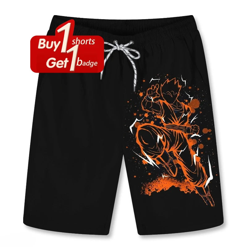 Men's Dragon Ball Goku Printed Sport Shorts Man Summer Five-Point Pants Women Casual Gym Quick-drying Beach Pant Y2k Clothes