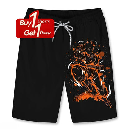 Men's Dragon Ball Goku Printed Sport Shorts Man Summer Five-Point Pants Women Casual Gym Quick-drying Beach Pant Y2k Clothes