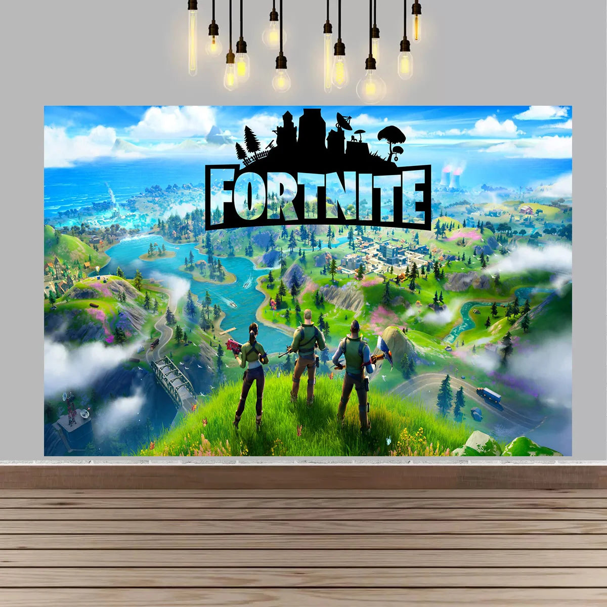 Backdrop F-fortniteds para Festa de Aniversário de Rapaz, Faixa Decorativa Infantil, Decoração de Mesa de Bolo de Aniversário, Acessórios para Festa, Adereços Fotográficos e Presente