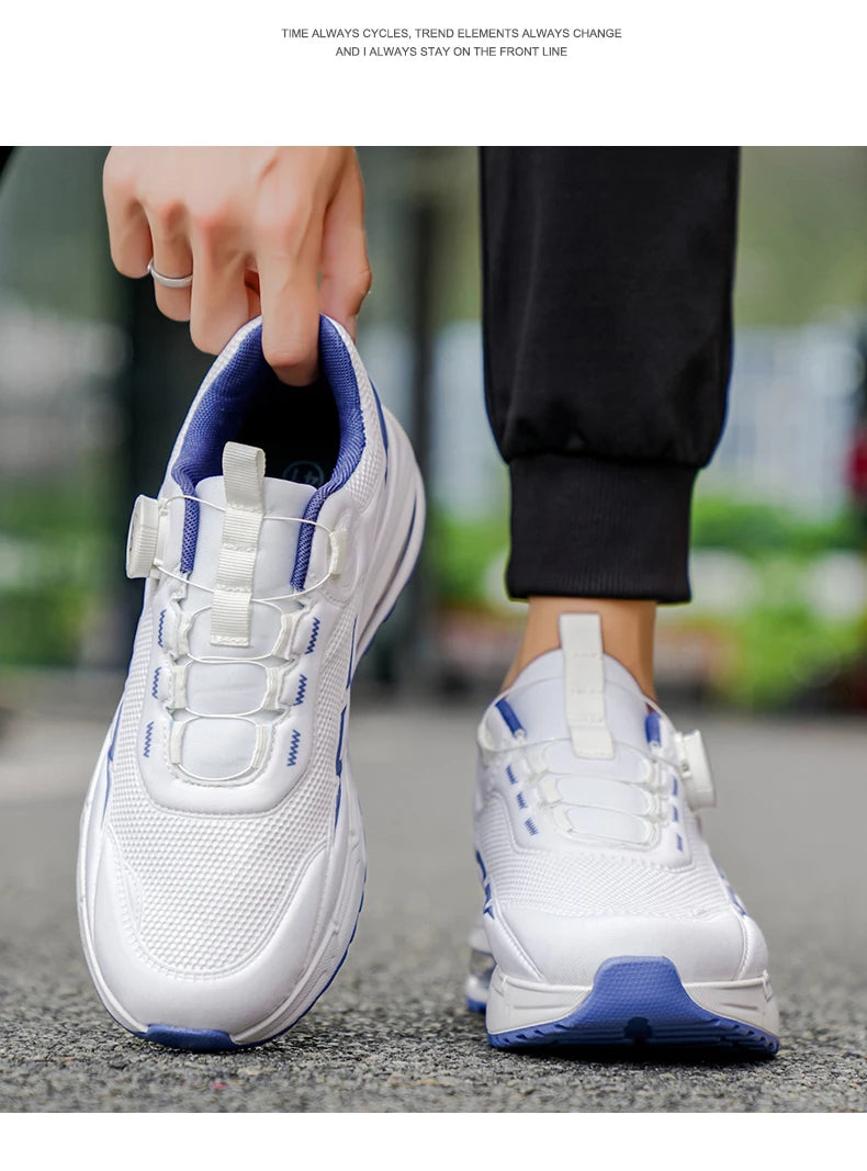 Scarpe da running da uomo primavera/estate, scarpe da trekking outdoor resistenti all’usura con chiusura BOA, stile sportivo e casual traspirante