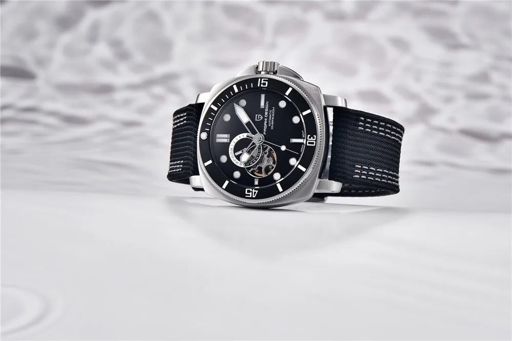 PAGANI DESIGN 2025 New Tourbillon Skeleton Luxury Automatic Watch For Men Japan NH39A Stainless steel Mechanical WristWatch Men