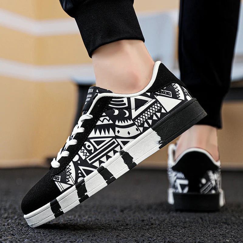 YRZL skateboard shoes for men, canvas sneakers, casual breathable walking shoes, lightweight flat shoes, street trend sport shoe