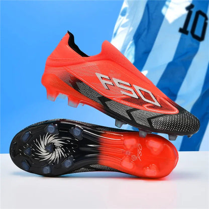 Nouvelles chaussures de football pour hommes, chaussures de sport respirantes, chaussures de futsal antidérapantes, chaussures de football ultralégères, haute tige, haute qualité, pour match en extérieur
