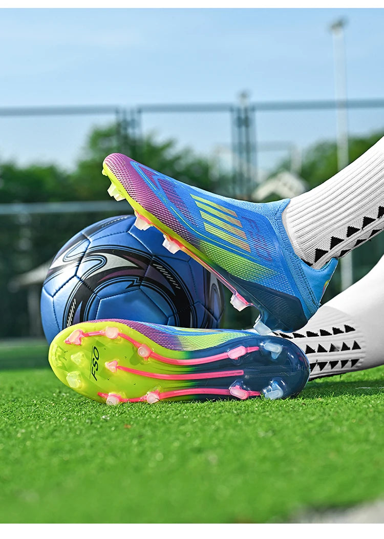 Nouvelles Chaussures de Football pour Hommes, Résistantes au Terrain, Respirantes, de Haute Qualité, Décontractées, Ultralégères, pour l'Extérieur