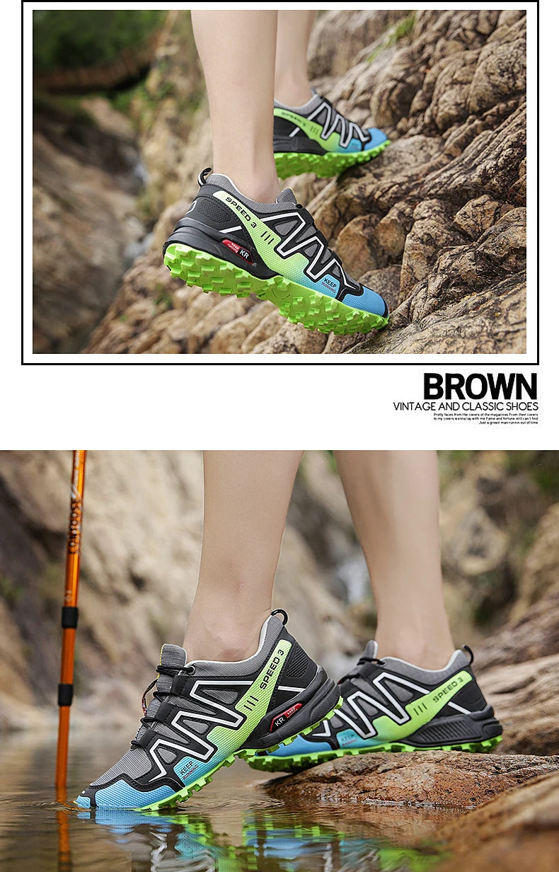 Men Hiking Boots Winter Mountain Safety Outdoor Breathable Wear-Resistant Climbing Timberland Unisex Comfortable Male Sneakers