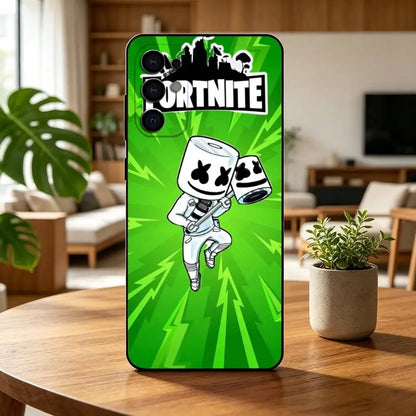 F-Fortnites-PC Game Phone Case For Samsung S25, S24, S21, S22, S23, S30, Ultra, S20, Plus, Fe, Lite, Note, 10, Black Cover