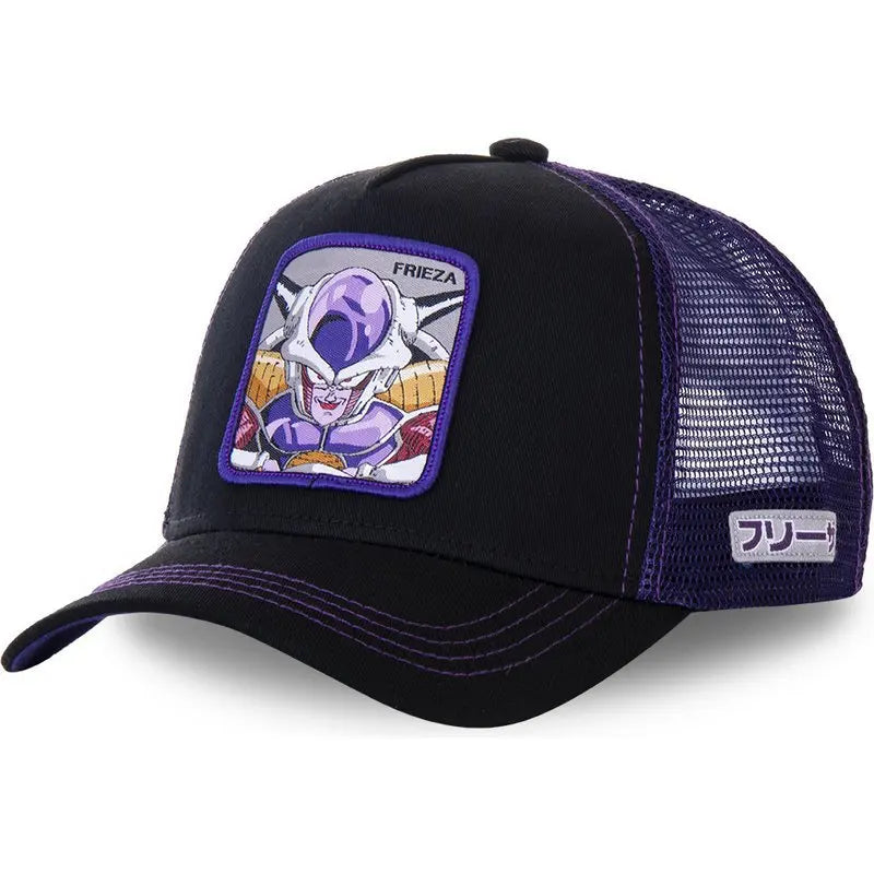 Dragon Ball Z-stilarter Anime Son Goku Bomuld Ny baseballkasket til mænd og kvinder Hip Hop Far Justerbar mesh-kasket Trucker-kasket