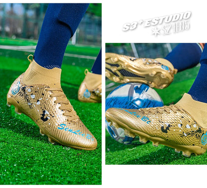 New Men's Professional Soccer Shoes Non-slip Football Boots Unisex Breathable Futsal Sports New Cleats Drop Shipping Ultralight