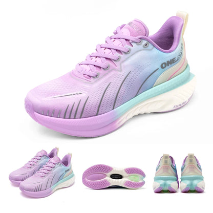 ONEMIX New Cushioning Running Shoes For Men Suitable for Heavy Runners Lace-Up Sports Women Non-slip Outdoor Athletic Male Sneakers