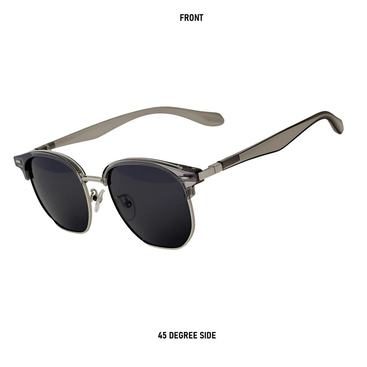 Polarized Sunglass Men Lenses Semi Rimless Vintage Retro Sunglasses Women Trendy Vacation Fashion Glasses Gafas De Sol Hombre