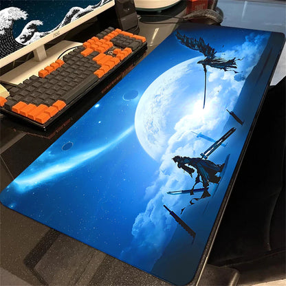 Mousepad Final Fantasy Mouse Pad Gamer Office Accessories for Big Desk Mat Gaming Keyboard Mats Xxl Large Mause Carpet 900x400mm