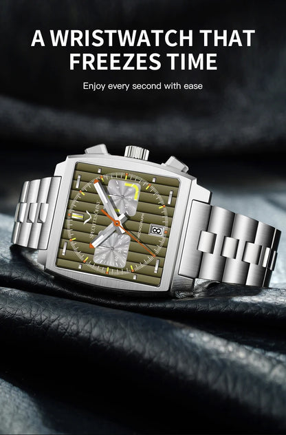 Specht&Sohne 2025 New Men's Watches Quartz Sport Watch Stainless Steel Leather Strap Japan Miyota VK63 Chronograph Reloj Hombre