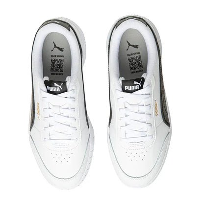 Baskets basses Puma Carina, confortables, souples et durables, blanches, 402637-02
