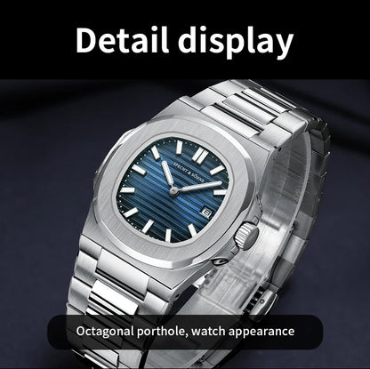 Specht & Söhne New Arrivals Mens Watch Rose Gold 5711 Classic Sports Watches Ultrathin Stainless Steel Sapphire 50M Waterproof