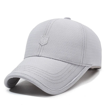 Nouvelle casquette de baseball en maille printemps-été, casquette de sport d'extérieur, casquette respirante anti-UV, casquette simple et décontractée pour homme et femme