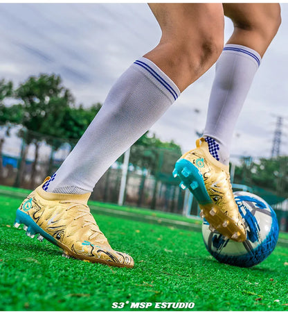 Zapatillas de fútbol profesionales para hombre y mujer de alta calidad, botas de fútbol de moda para hombre, talla grande 46, zapatillas de fútbol sala, deportivas para hombre