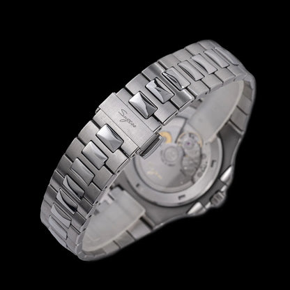 Sugess Man Watch Automatic Mechanical Wristwatches Miyota 9015 Movement MOP Dial Luminous Waterproof 5bar Bracelet Luxury S466