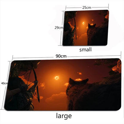 God of War Ragnarok Mouse Pad XXL Mouse Mat Gamer 100X50CM Gaming Accessories Mousepad  Large Keyboard DeskMats Pad for Computer