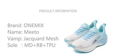 Zapatillas de running casual ONEMIX transpirables de verano para jogging, calzado deportivo ligero para hombre y mujer, gimnasio y exterior, con amortiguación
