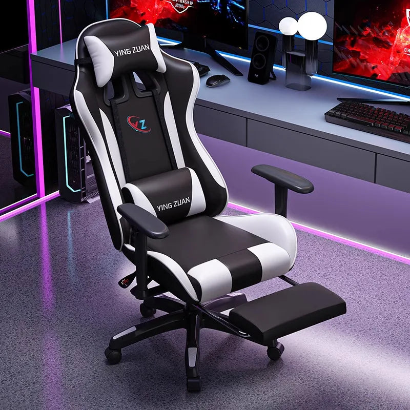 Sedia da gaming Sedia per computer Comoda seduta reclinabile Gaming LIVE Casa per studenti in dormitorio Ergonomia per uso sedentario