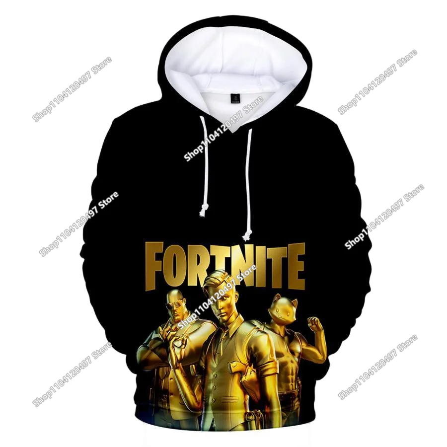 Fortnite Couple Wear Men's and Women's Sweater Children's Printed Casual Hoodie Student Outdoor Sports Simple Long-Sleeved