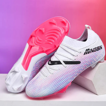 Botas de fútbol de césped profesionales para hombre, botines de fútbol con malla transpirable, zapatillas de fútbol juveniles antideslizantes, sneakers masculinas Society Chuteira