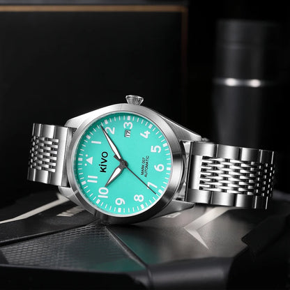 Swiss Aviator Pilot Automatic Watch Field Mechanical Timepieces Fliegeruhr Flieger Wristwatch Reloj Aviador Piloto Clock Uhr