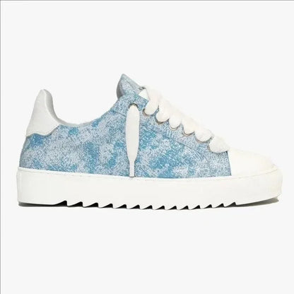 Baskets en toile peinte de style britannique, marque de luxe, pour hommes et femmes, motif à pois, chaussures de sport tendance pour tous les jours.