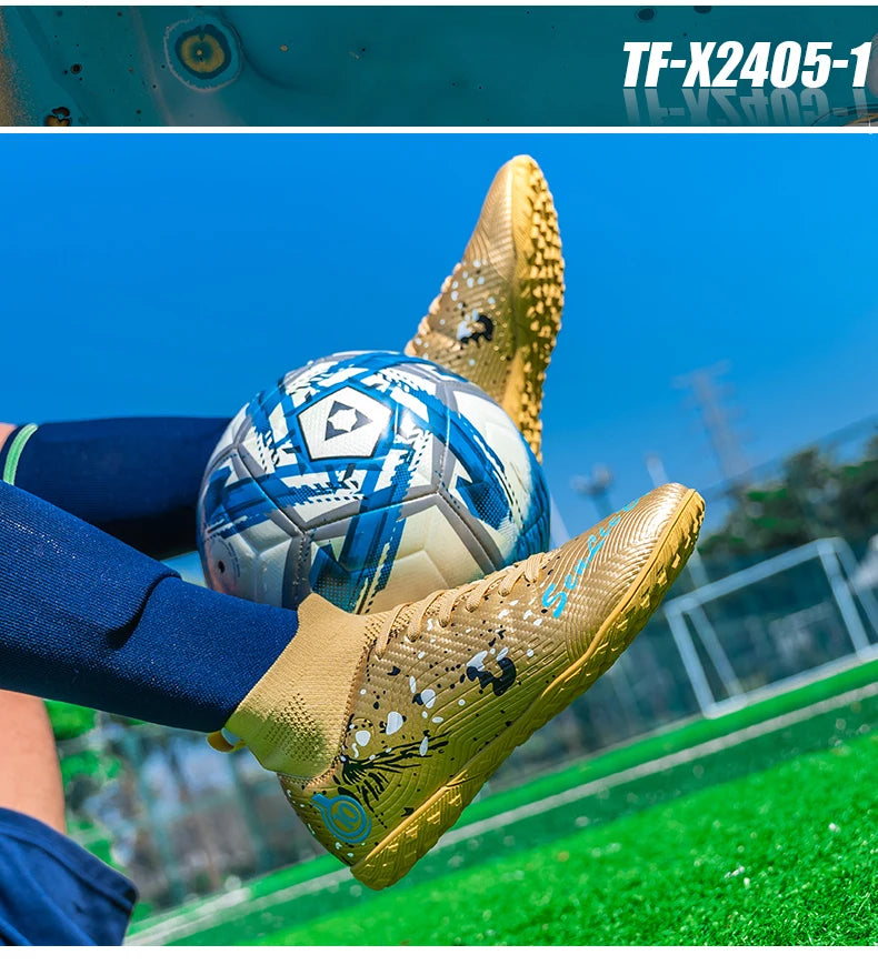 New Men's Professional Soccer Shoes Non-slip Football Boots Unisex Breathable Futsal Sports New Cleats Drop Shipping Ultralight