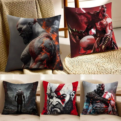 Game Mythological G-God of W-War Cushion Cover Pillowcase Anti-dustmite living Room Sofa Decor Cushion Room