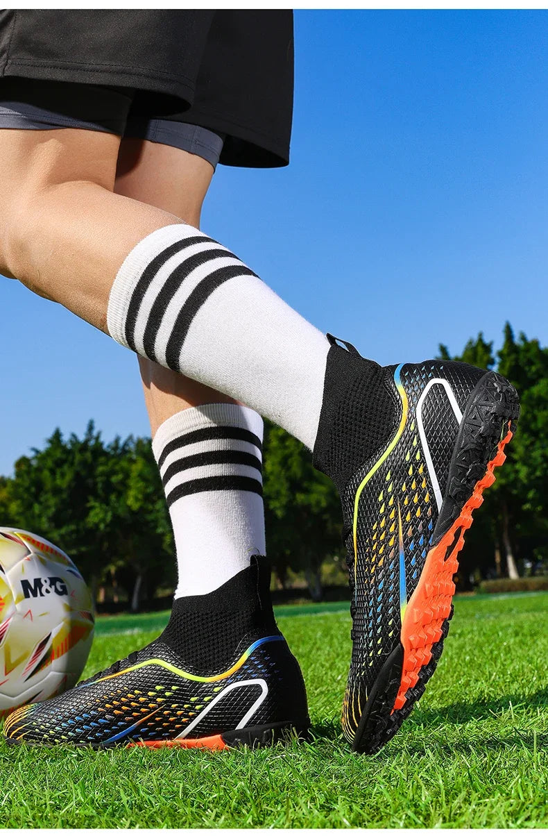New Men's Soccer Shoes Professional Football Boots Turf Futsal Match Grass Unisex Outdoor Training Soccer Cleats Non-Slip Breathable