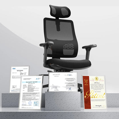 NEWTRAL MAGICH003 Ergonomic Office Chair, Adaptive Lower Back Support Gamer Chair, Adjustable Headrest Seat Depth Office Chair