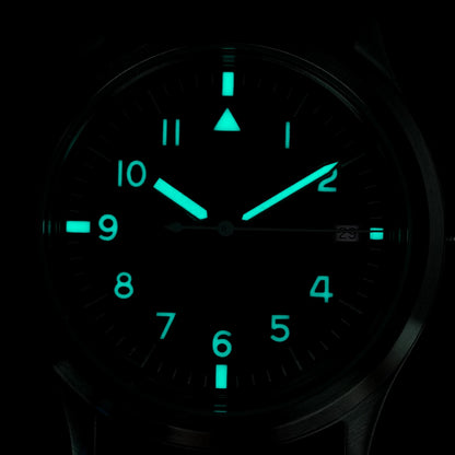 Militado ML14 Quartz Watch Cream Dial VH31/VH65 Sweep Movement Bubble K1/ Sapphire Luminous 36Mm Vintage Watches 100M Waterproof