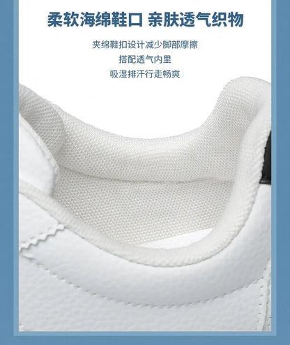Leisure Running Summer Fashion Anti-Slip Mountaineering PU Leather Sports Shoes, Tennis Trend, Hot Selling Men’s White Flat Shoes