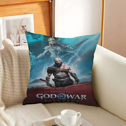 God of War Ragnarok 2022 Cushion Cover Polyester Sofa Cushions Decorative Throw Pillows Home Decoration Pillowcover
