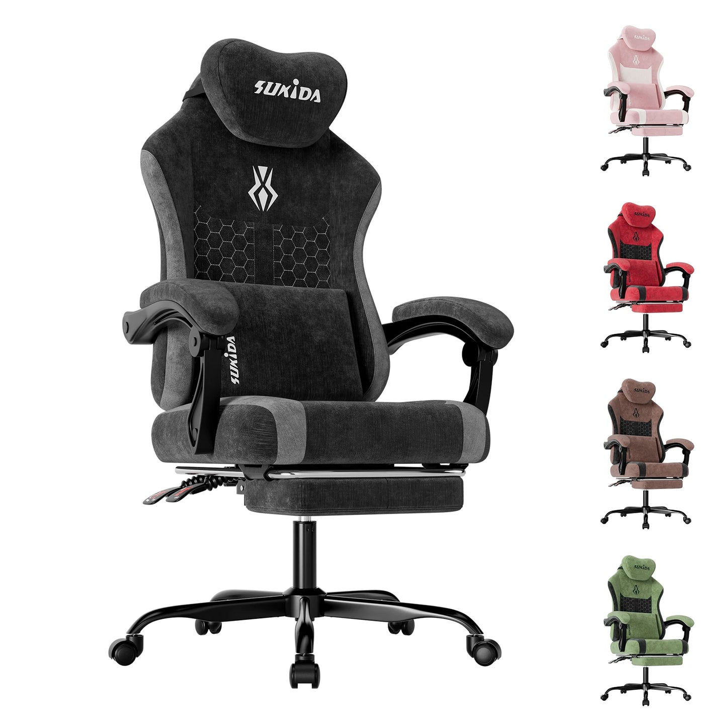 SUKIDA Gaming Chair Breathable Office Chair Office Chair Ergonomic High Quality Fabric Ergonomic PC Chair
