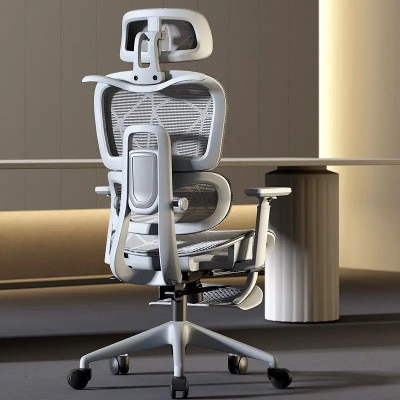 Ergonomic Office Computer Chair with Lumbar Support, Reclining Gaming Chair, Breathable Mesh Desk Chair, Adjustable Swivel Executive Chair for Long Sitting