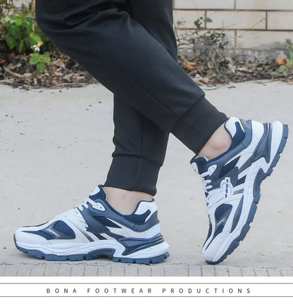 BONA New Designers Breathable Road Running Shoes Casual Shoes Man Athletic Walking Footwear Men Outdoor Jogging Masculino