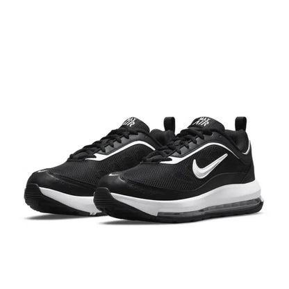 Nike Full-Length Air Cushion Shock-Absorbing Rebound Training Men's Running Shoes. New Air Max Ap Fabric and Leather Upper, Lightweight and Comfortable Fitness Sports Running Shoes. Classic Retro Black and White Versatile Cas