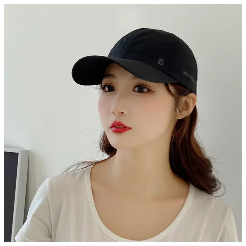 Fashion Design Running Cap Thin Quick Drying Breathable Duck Tongue Outdoor Men's Sun Summer Fishing Avisor Baseball Cap