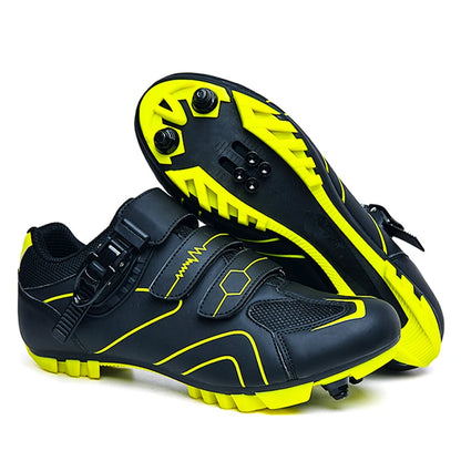 Mountain Bike Shoes Men's Cycling Shoes Quick Ratchet Buckle Compatible with SPD System Pedal for Indoor Outdoor Women MTB Shoes